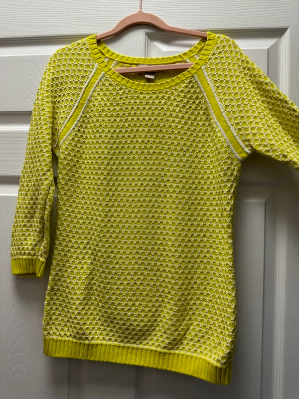 Banana Republic Yellow Sweater Sz M