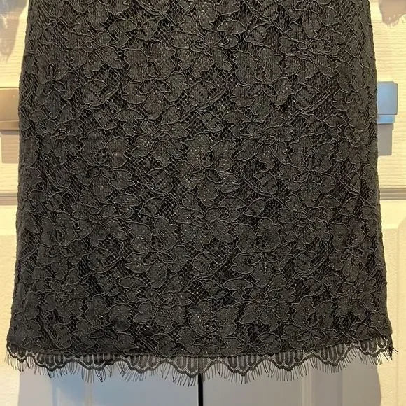 Diane Von Furstenburg Black Lace Dress Size 2 ASO Meghan Markle