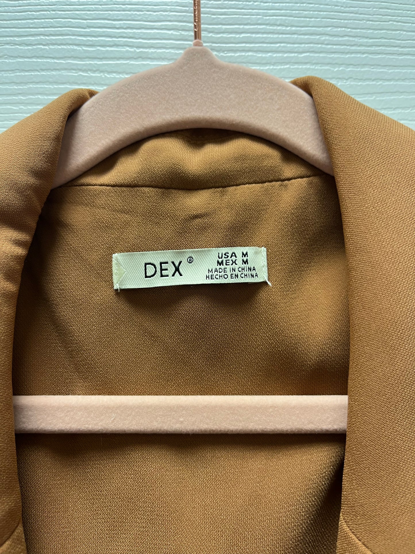 Dex Long Trench Style Vest Sz Med