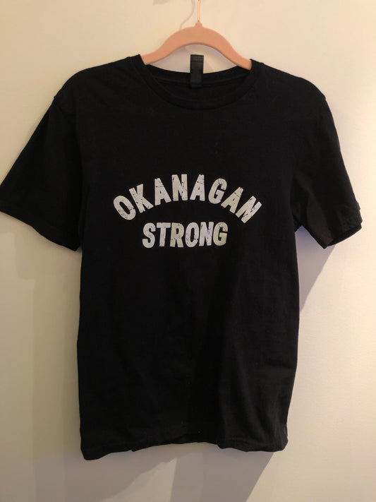 Okanagan Strong Black Tee Size Small