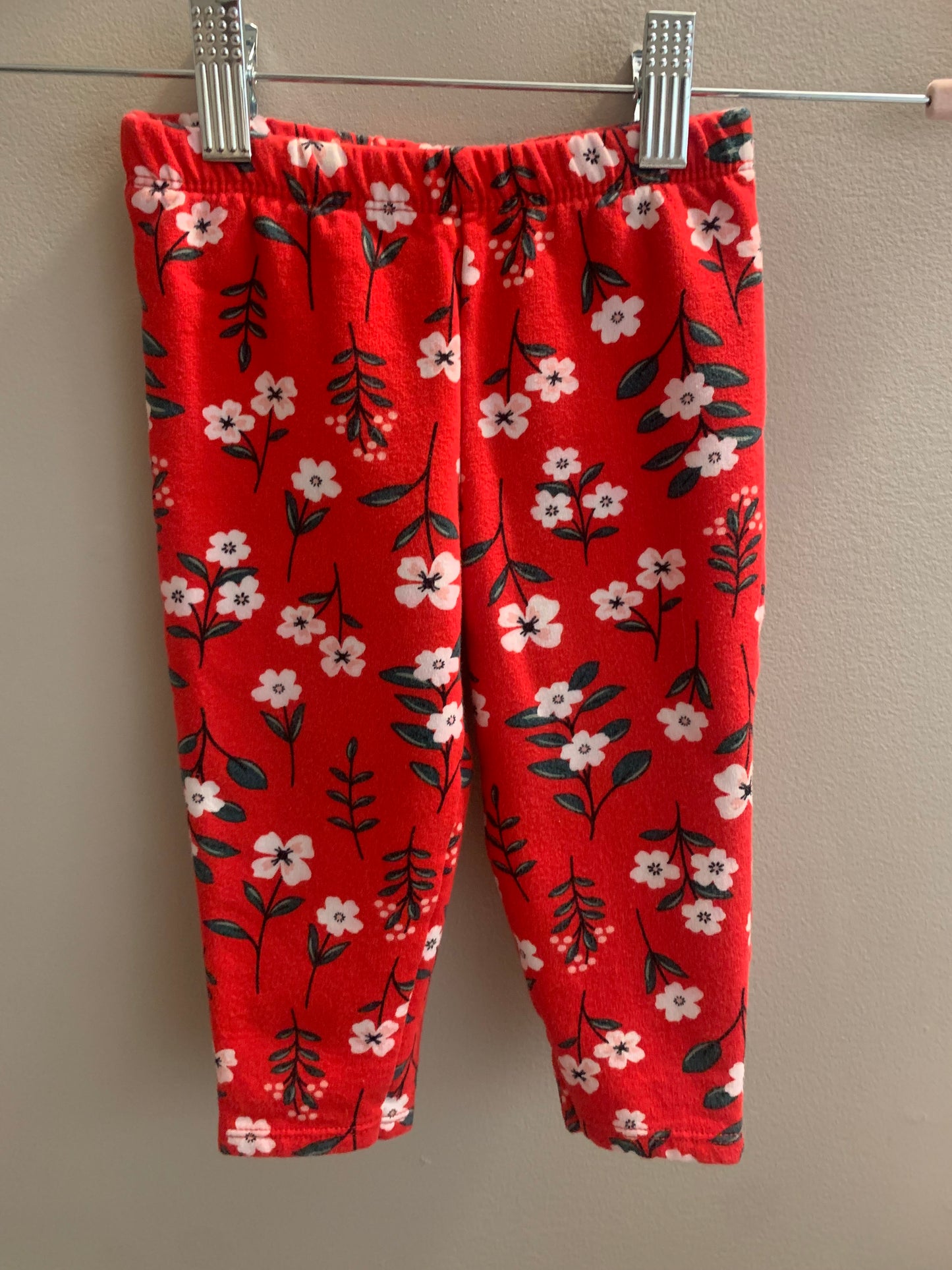 Carter’s Floral Red Pants Sz 18 months