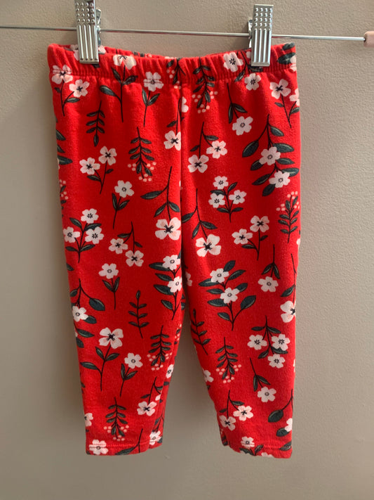 Carter’s Floral Red Pants Sz 18 months