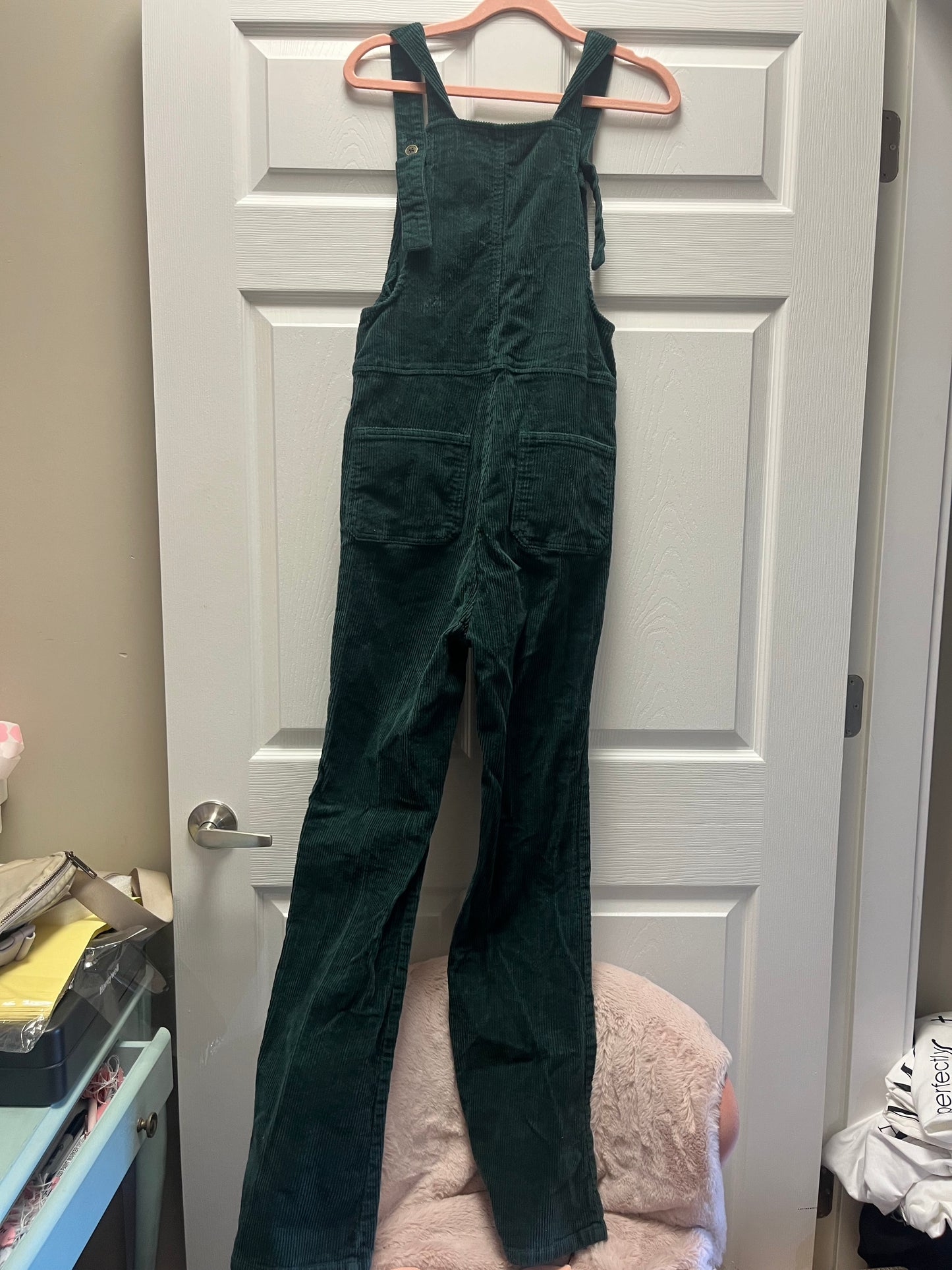 Jackson Rowe Cord Green Overalls Sz S