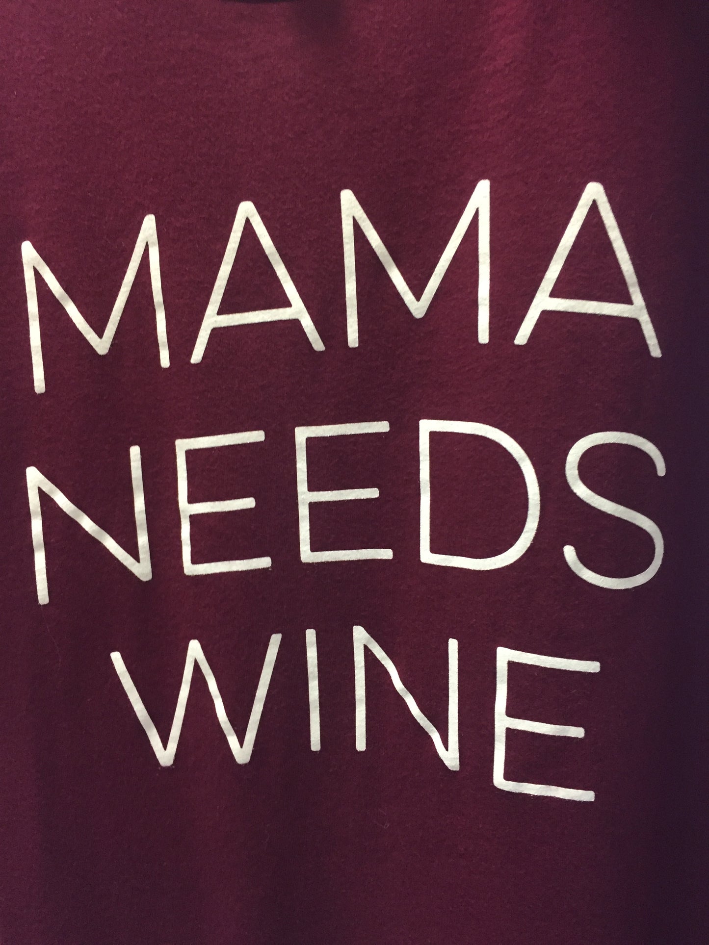 Mama Needs Wine Tee Size M