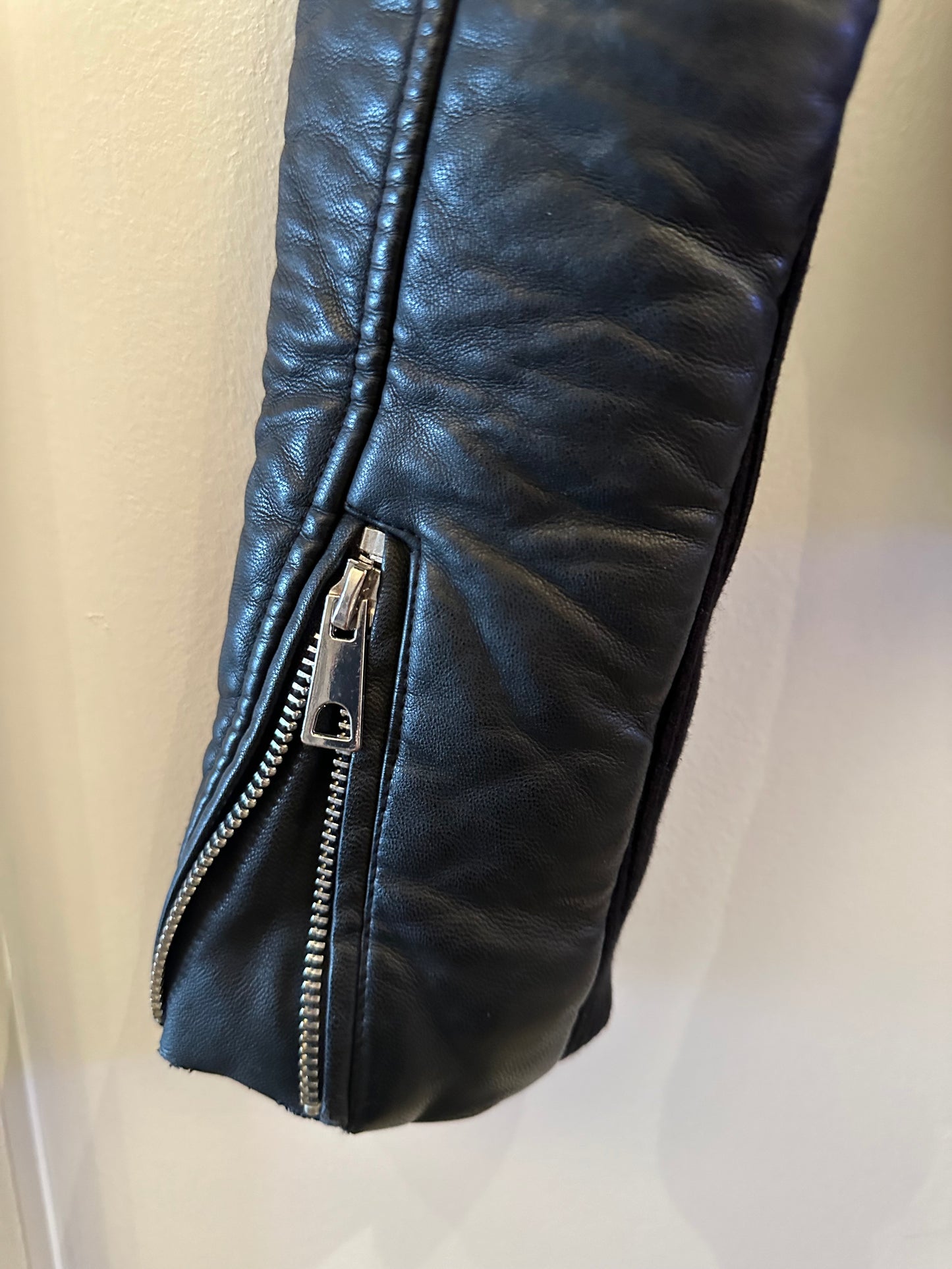 Zara XS Faux Leather Jacket