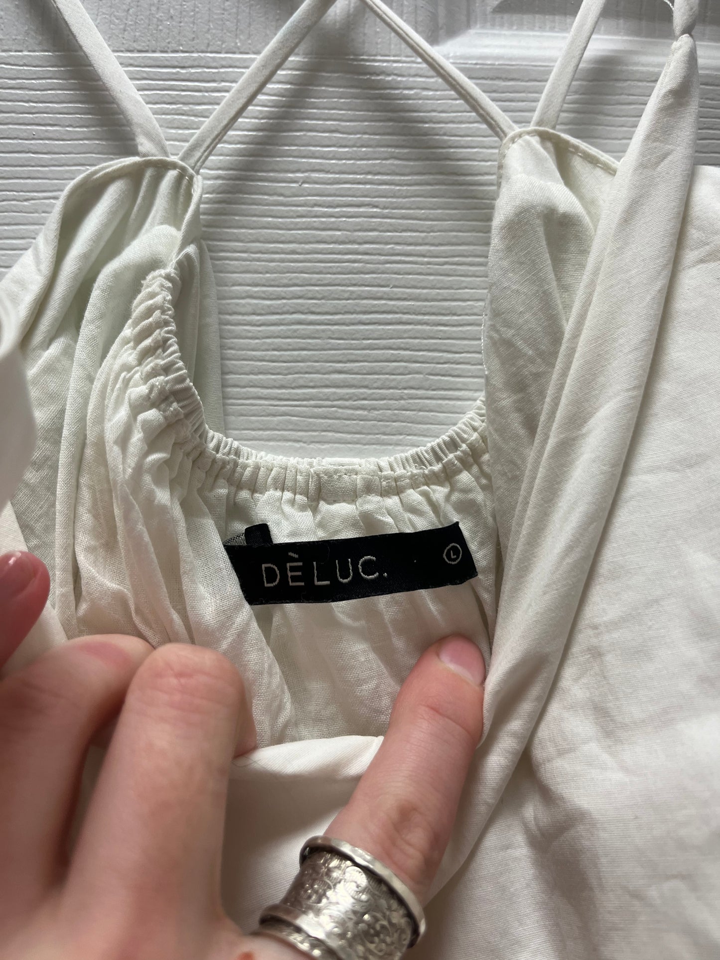 Deluc White Dress New Size L