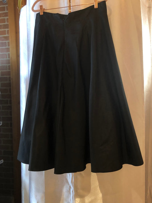 Onyx NITE Black Skirt with Tulle Sz L