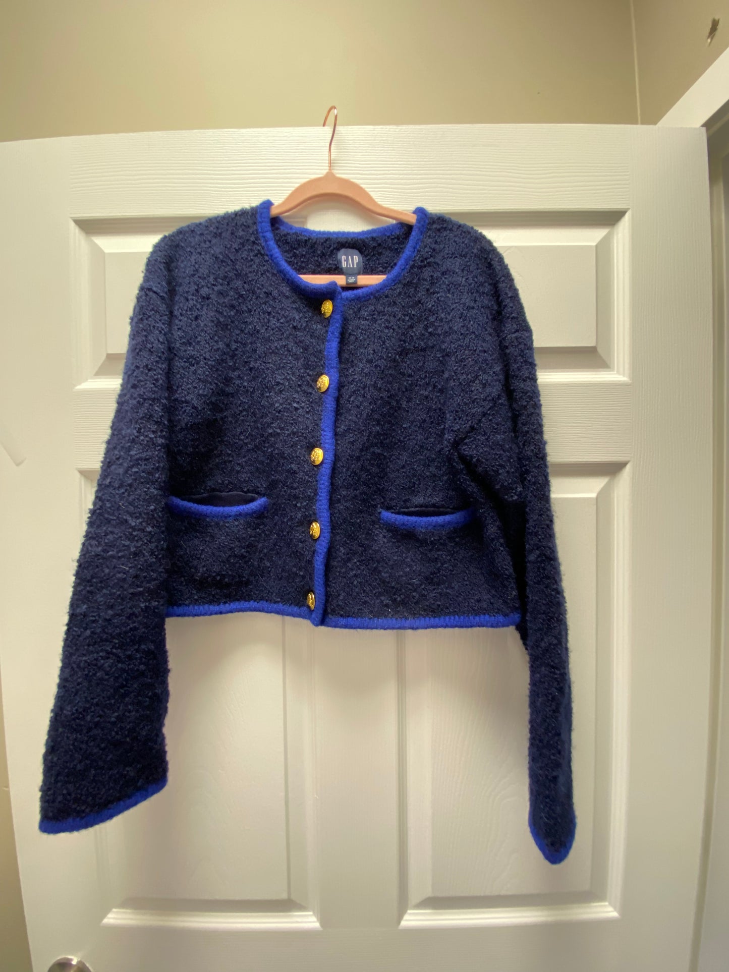 Gap Blue Cardigan Sz XS