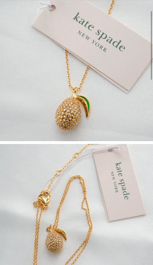 Kate Spade Picnic Perfect Lemon Necklace (NEW)