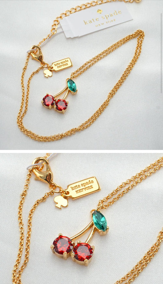 Kate Spade Cherry Mini Pendant Necklace