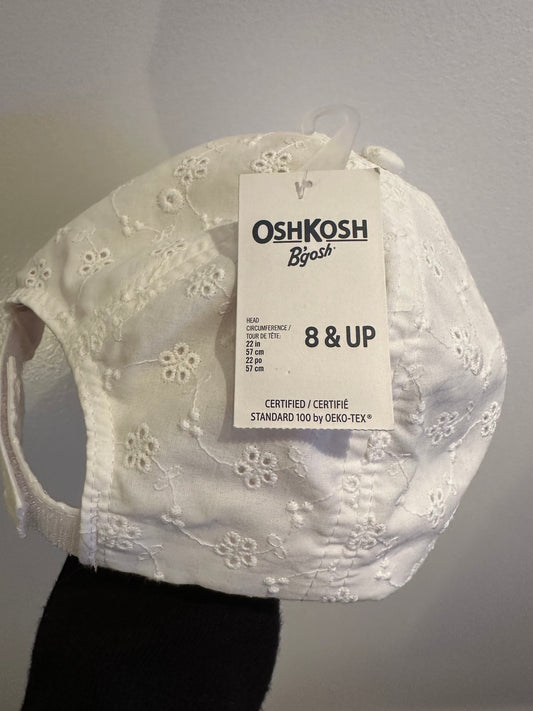 OshKosh Kids White Hat - Size 8 and up - BNWT