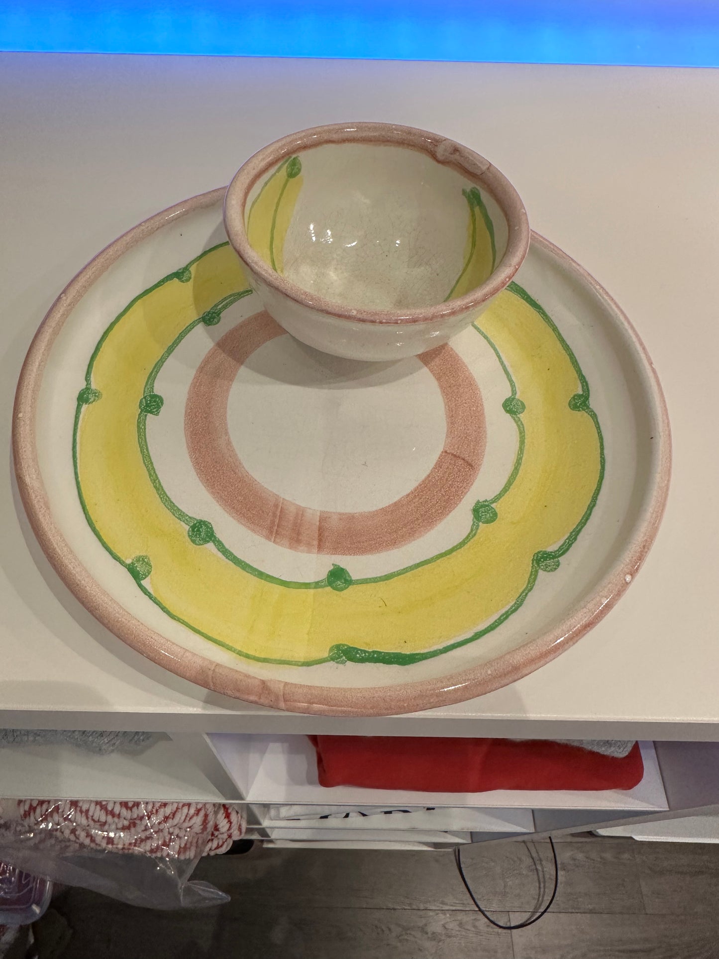 Chip/Veggie and Dip Platter - Handmade Ceramic