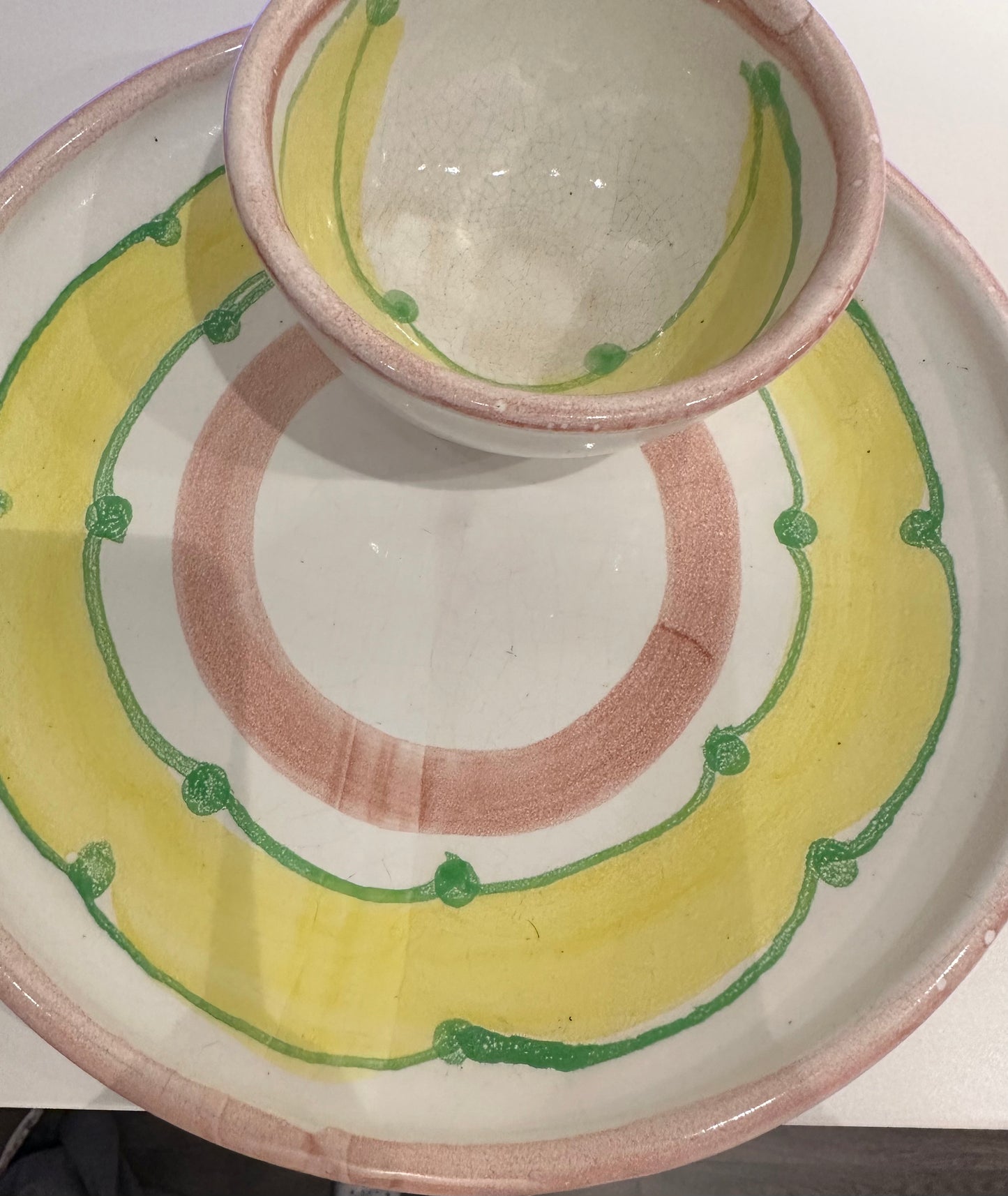 Chip/Veggie and Dip Platter - Handmade Ceramic