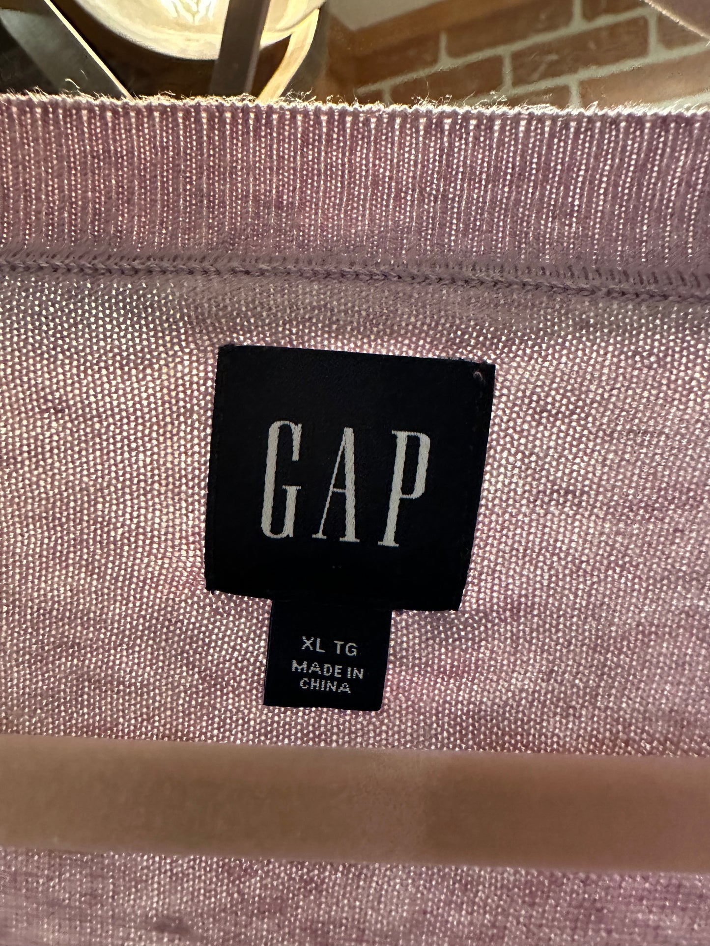 Gap Lavender V-Neck Sweater - Size X-Large