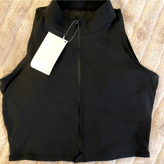 Women's Fabletics Zip Up Vest Style Sports Bra BNWT