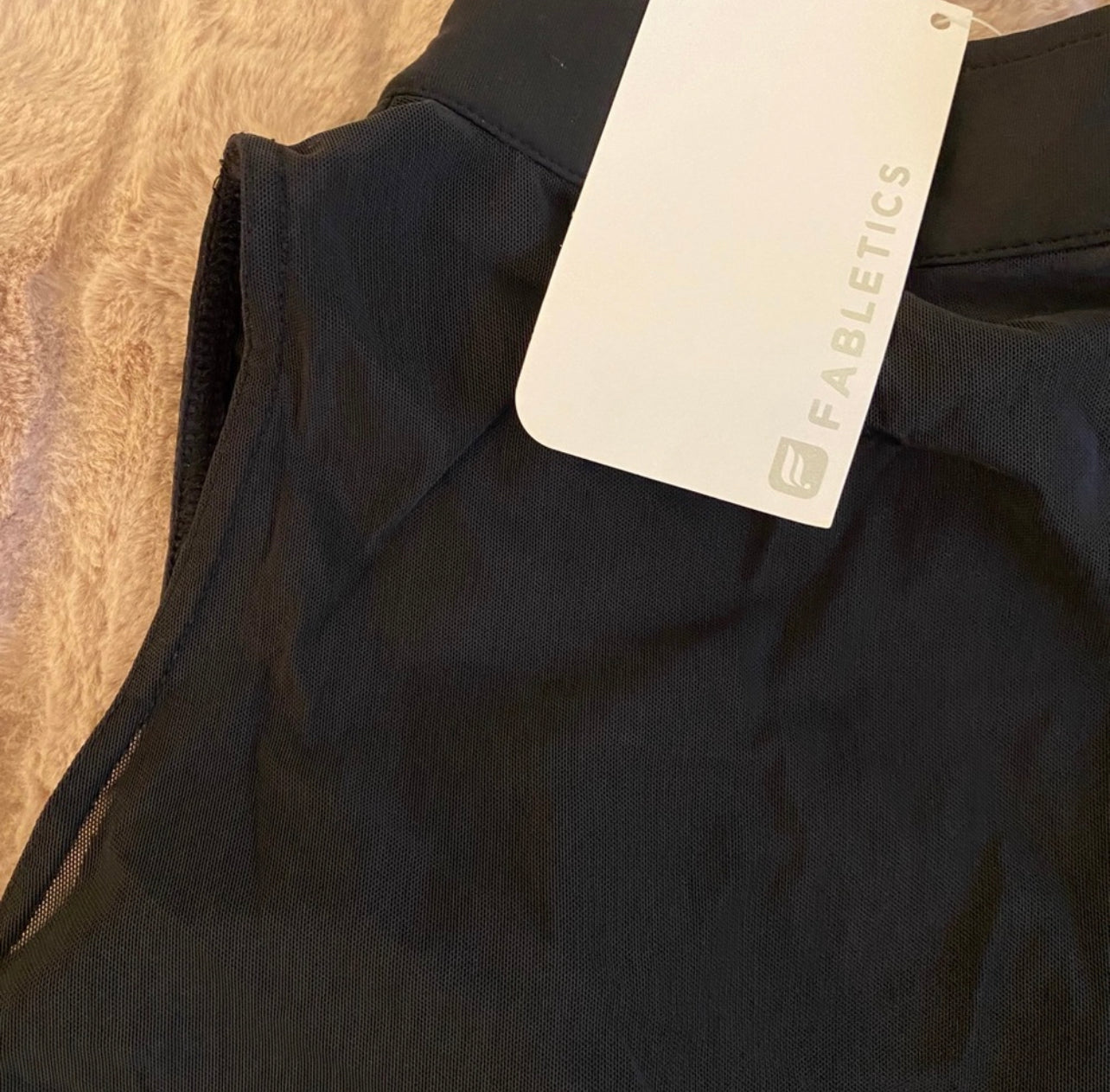 Women's Fabletics Zip Up Vest Style Sports Bra BNWT