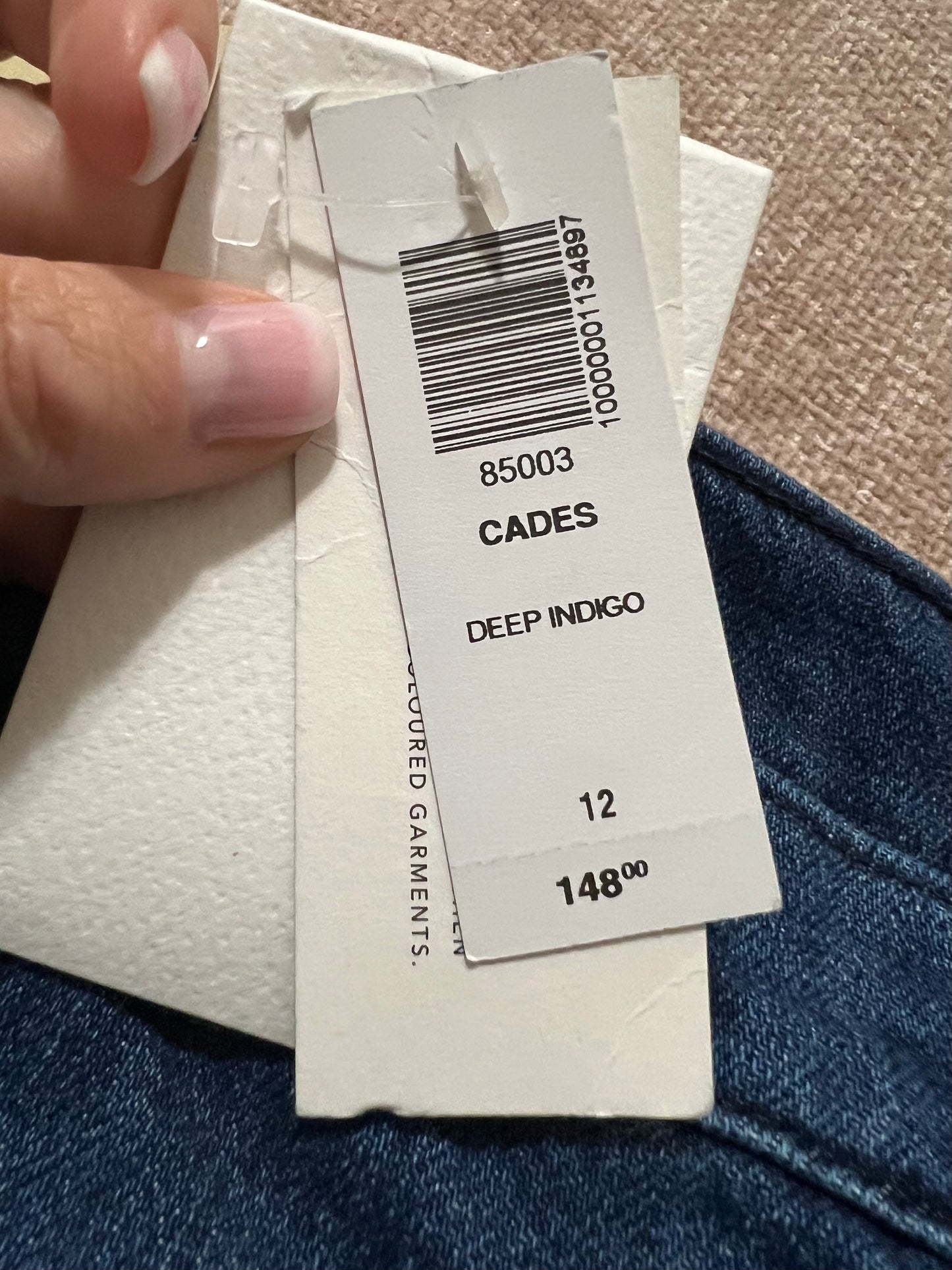 Wilfred Free CADES Jean in Colour Indigo Sz 12 BNWT