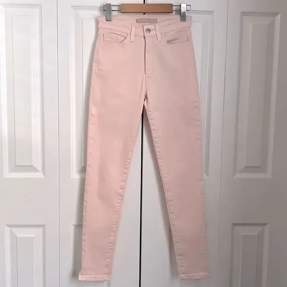 JOE’S “THE CHARLIE” HIGH RISE SKINNY ANKLE PINK JEANS SIZE 25