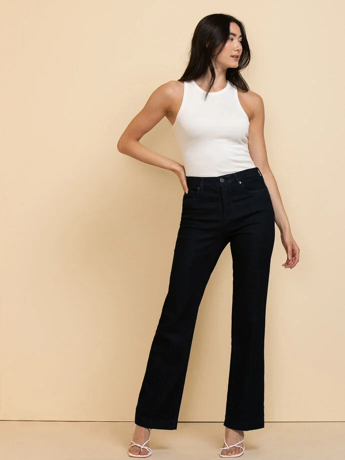 Ricki's Dark Blue Denim LRJ Stretch Trousers