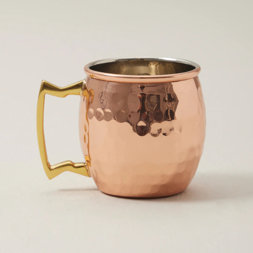 mini copper shot glass mug moscow mule