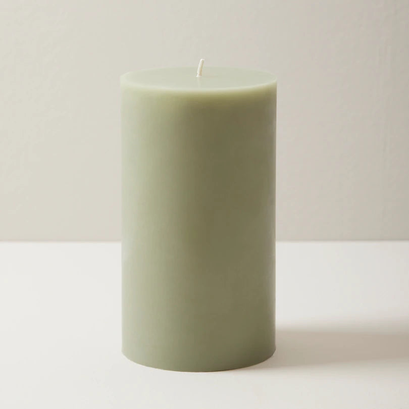 Pillar Candle - 4" X 7"  - Sage