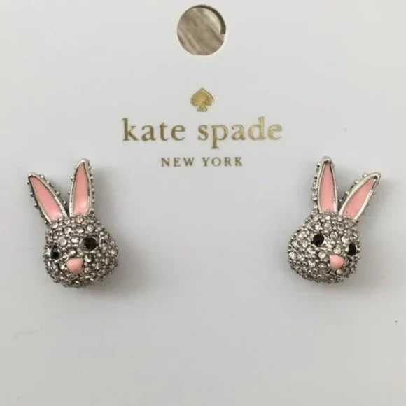 KATE SPADE Make Magic Rabbit Studs Earrings NWT