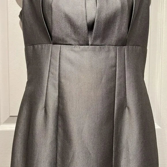 Calvin Klein Silver/Grey Sleeveless Empire Waist Dress Size 6