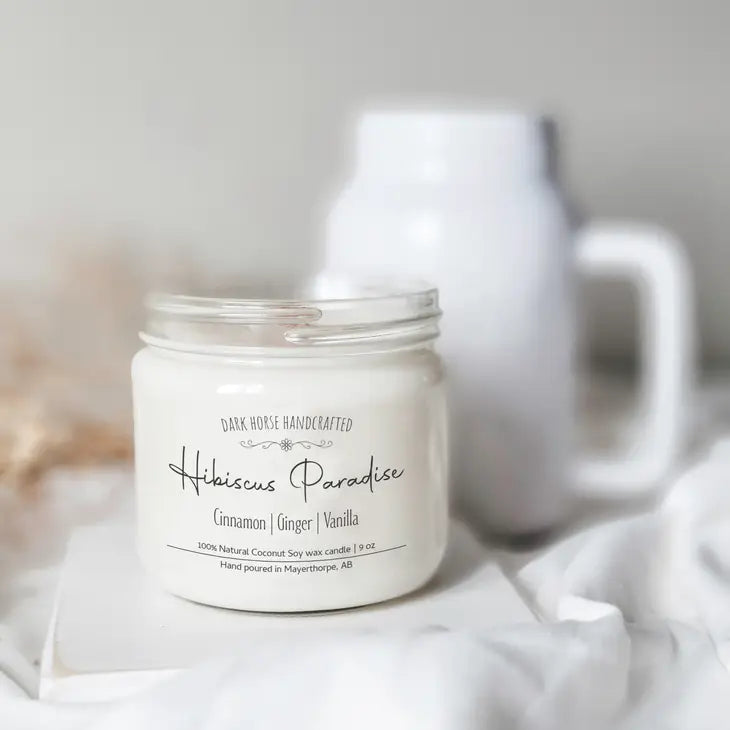 Hibiscus Paradise - 100% Natural Coconut Soy Wax Candle