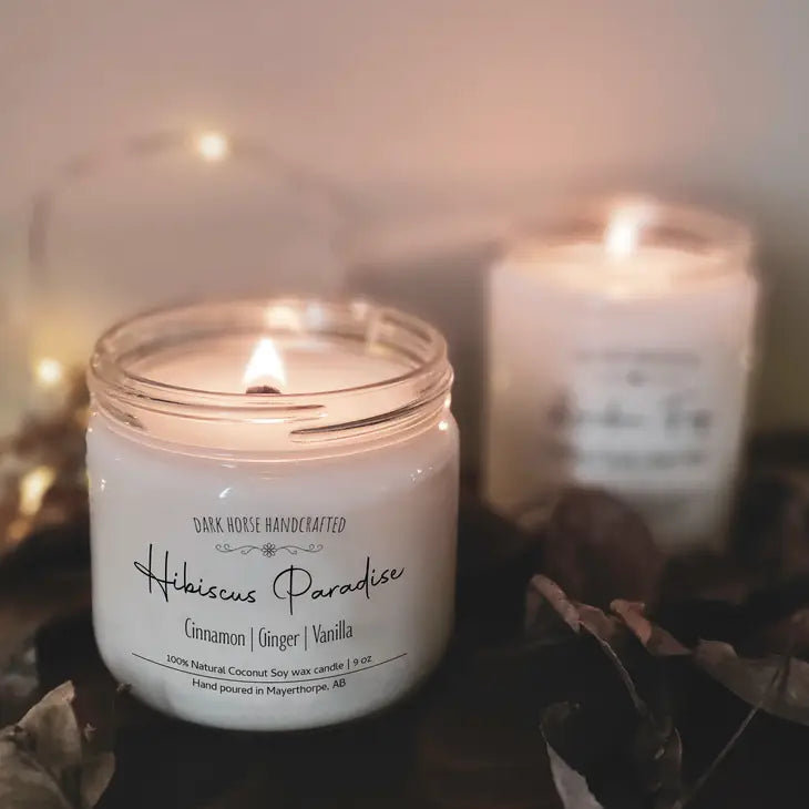 Hibiscus Paradise - 100% Natural Coconut Soy Wax Candle