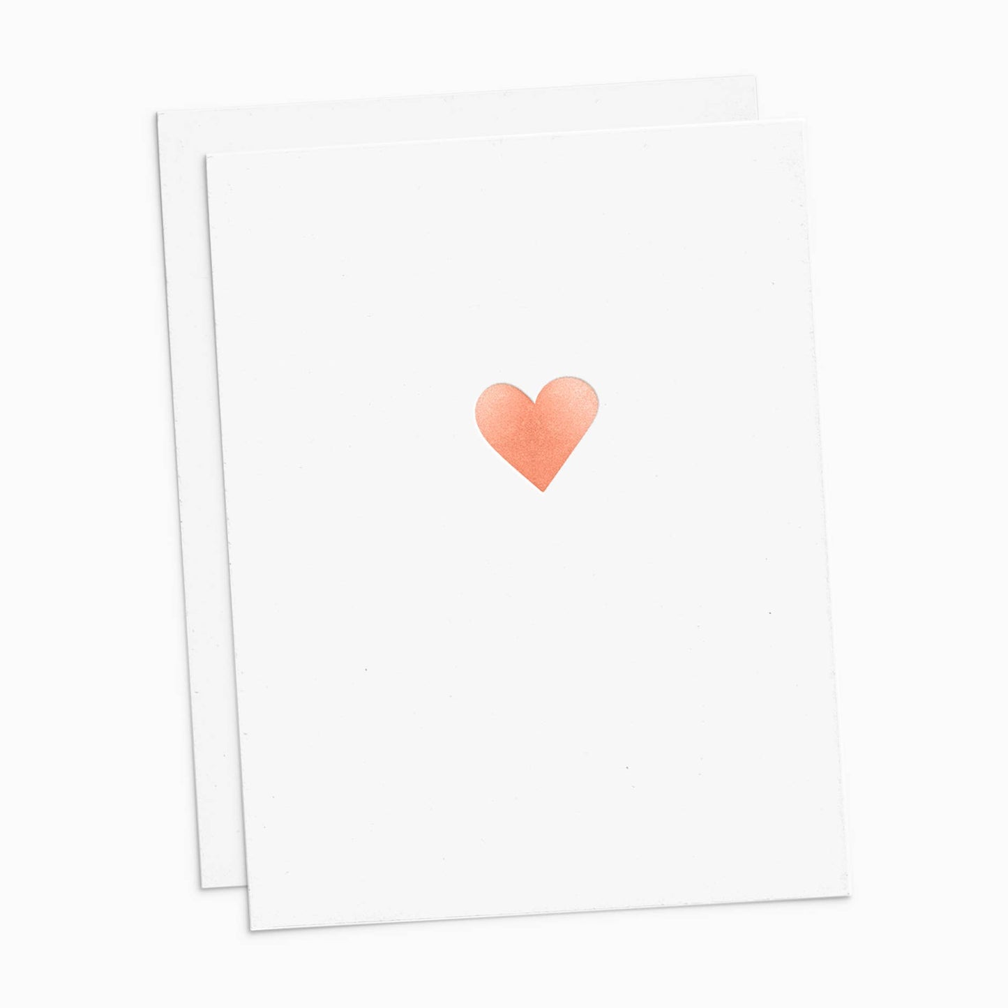 Rose Gold Foil Heart Card