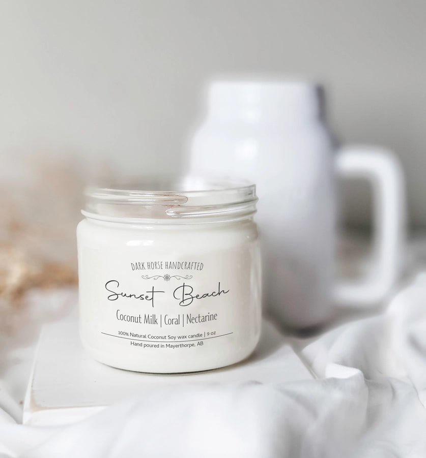 Sunset Beach - 100% Natural Coconut Soy Wax Candle