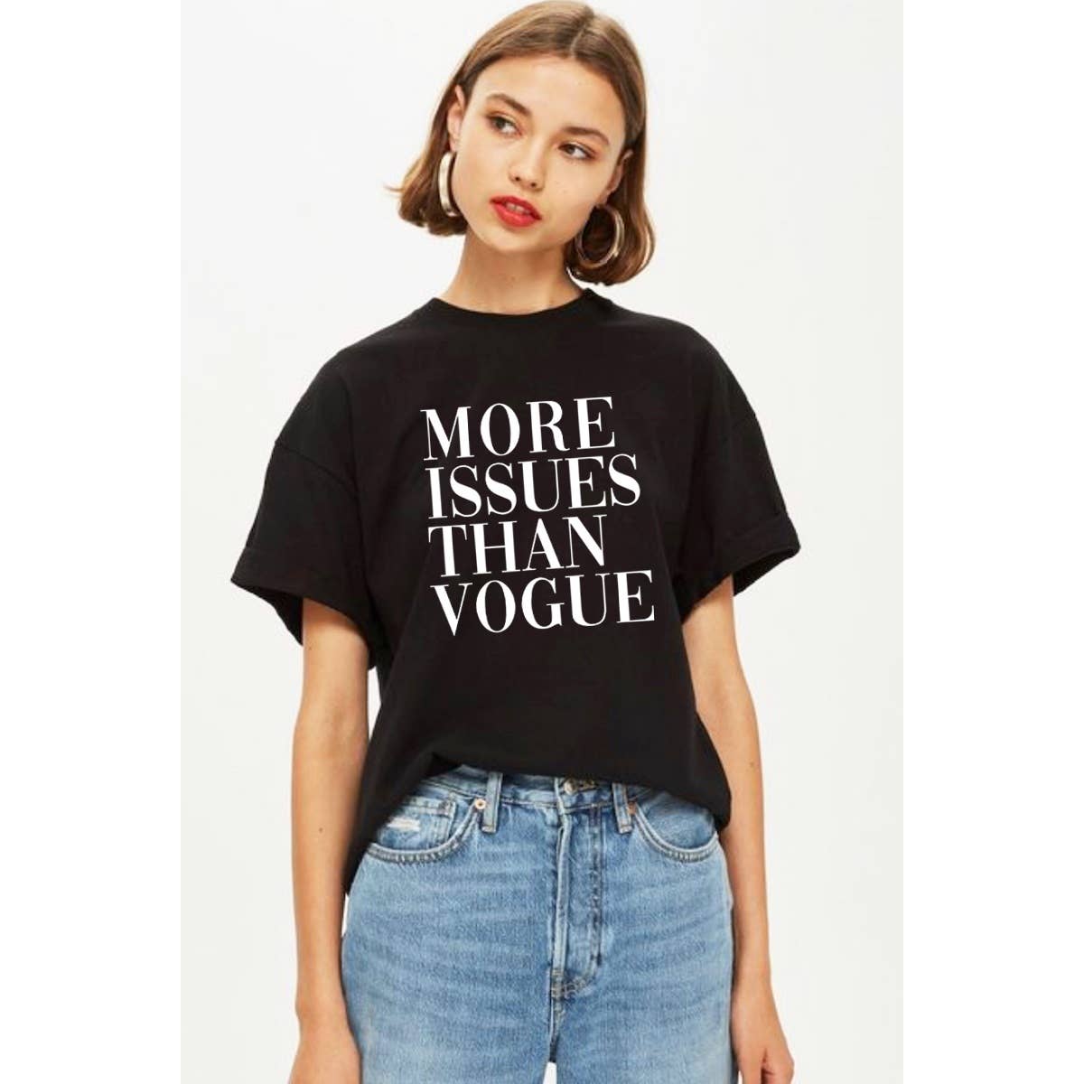 MORE ISSUES THAN VOGUE GRAPHIC WOMEN TEE