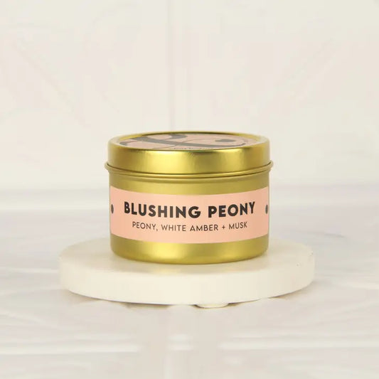 Blushing Peony Soy Wax Candle 4oz