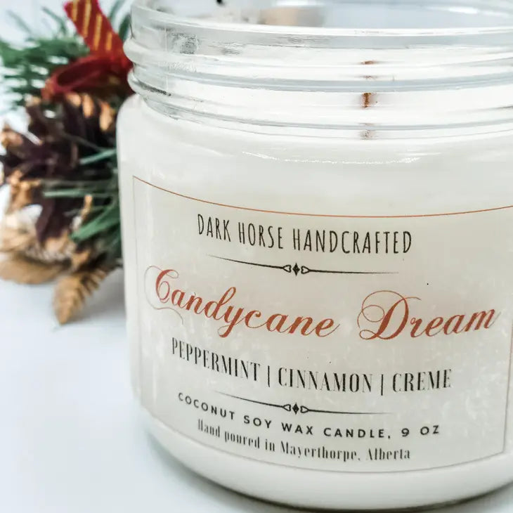 Candy Cane Dream - Holiday, Coconut Soy Candle