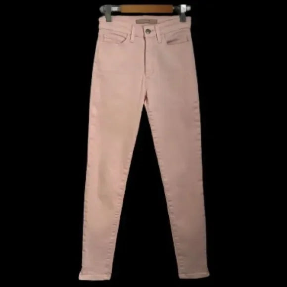 JOE’S “THE CHARLIE” HIGH RISE SKINNY ANKLE PINK JEANS SIZE 25