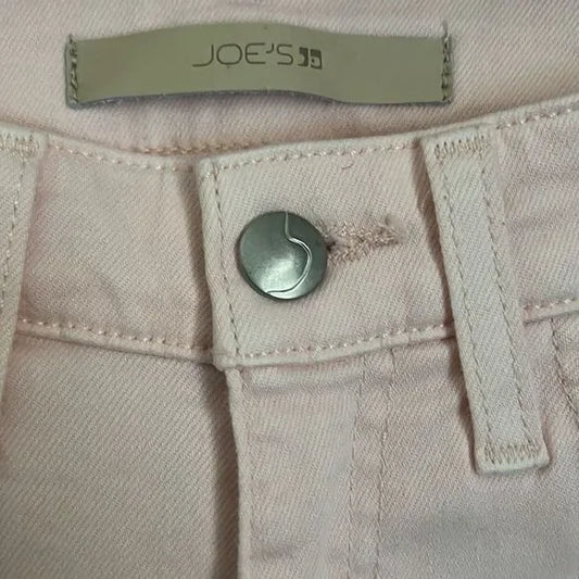 JOE’S “THE CHARLIE” HIGH RISE SKINNY ANKLE PINK JEANS SIZE 25