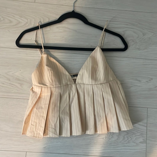 Zara Cute Ruffle Top Size Small