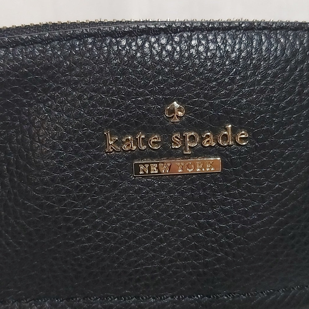 KATE SPADE LEATHER SATCHEL WITH CROSSBODY STRAP!