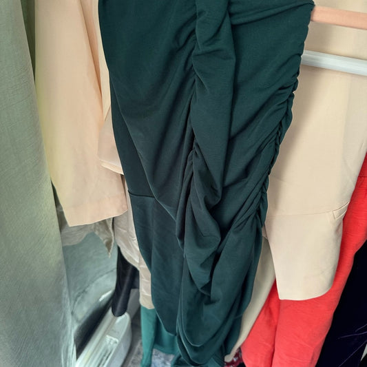 PrettyLittleThing Emerald Green One Shoulder Dress