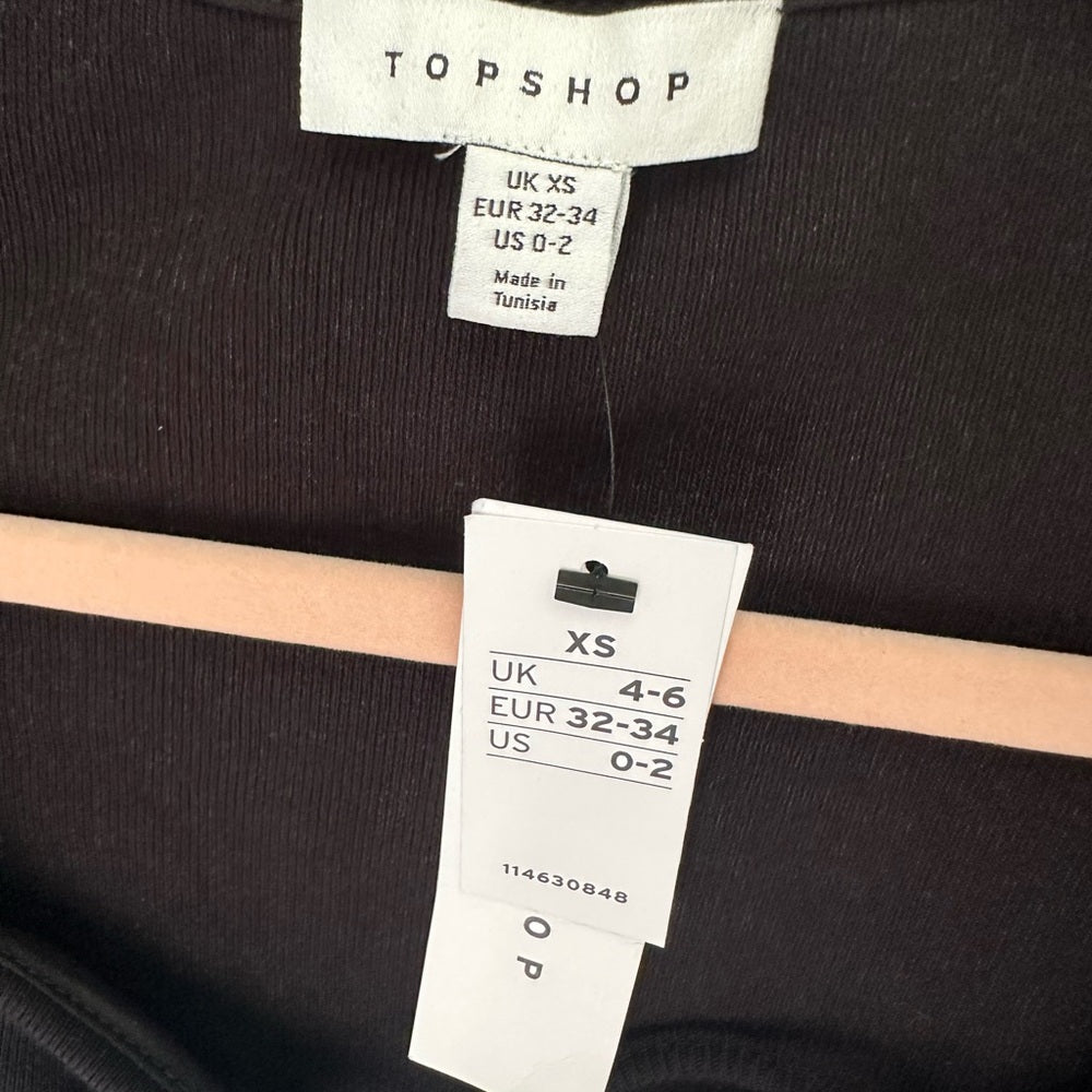 Topshop Black XS Blouse Size 0-2