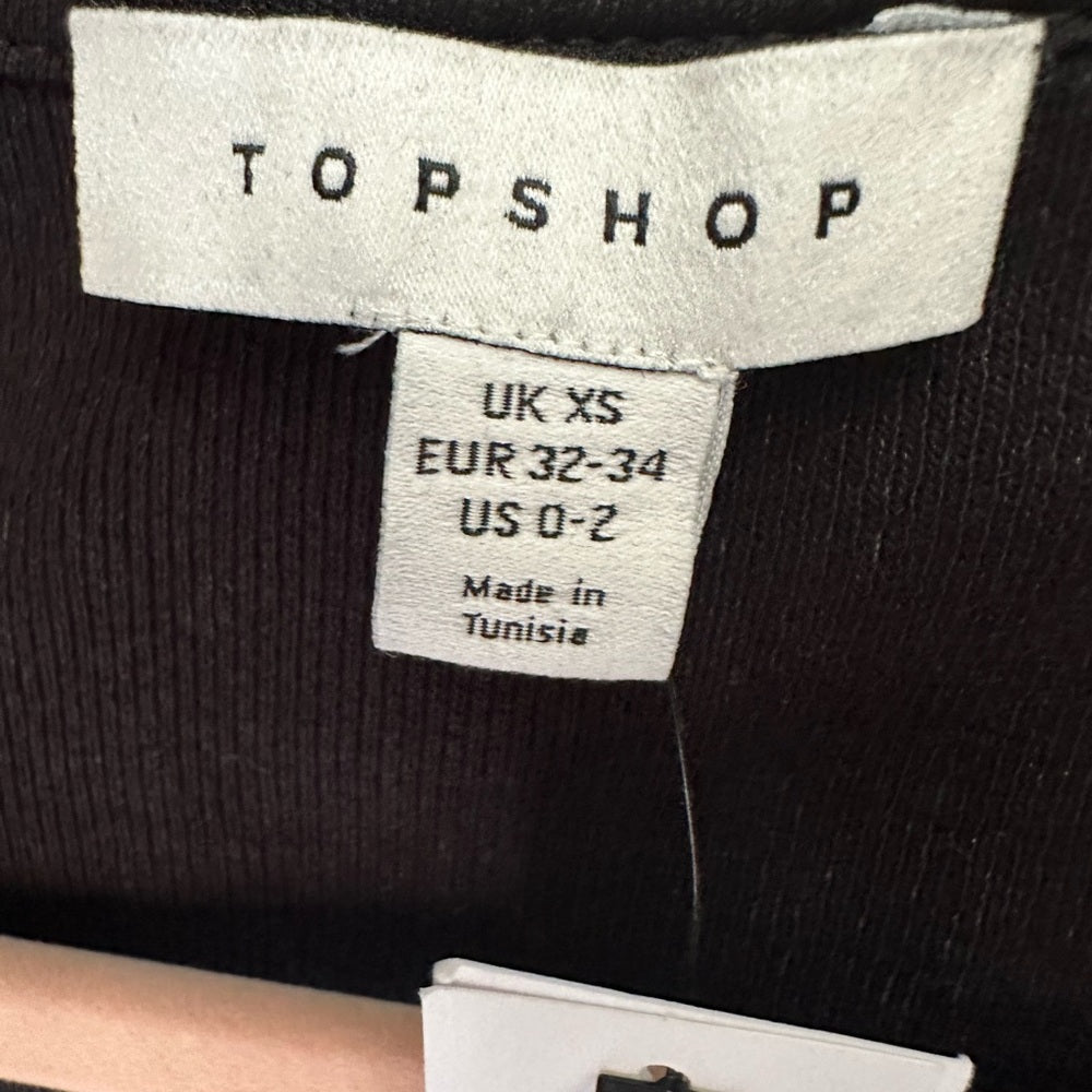 Topshop Black XS Blouse Size 0-2
