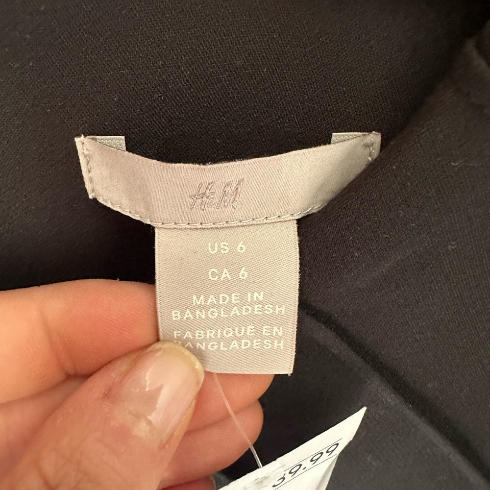 H&M Classic Black Dress Size 6