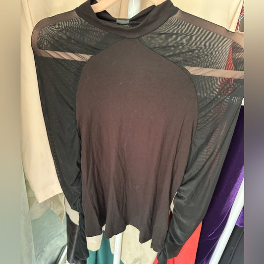 SHEIN Black Long Sleeve Top Size XS