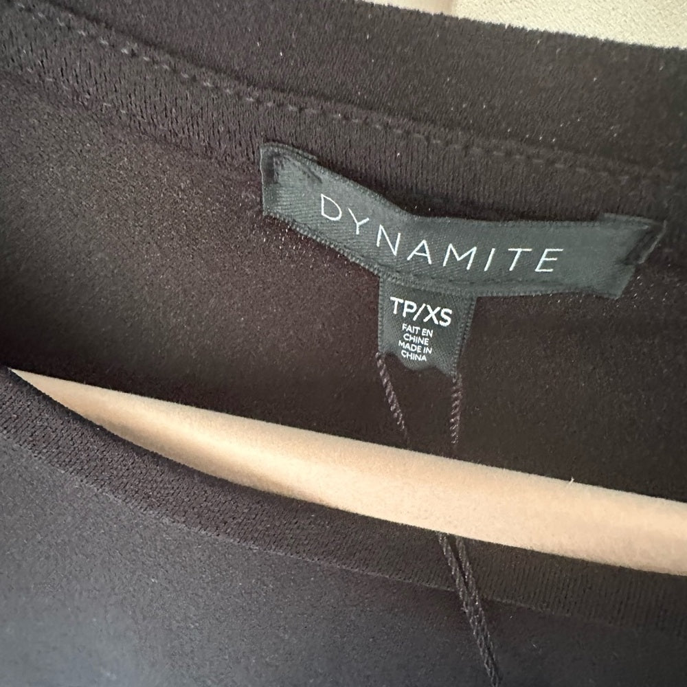 Dynamite Classic Black Crew Neck Tee