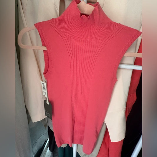 Wilfred Coral Sleeveless Turtleneck Top