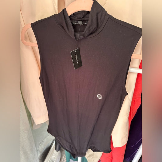 RW&CO. Black Sleeveless Bodysuit Size XS