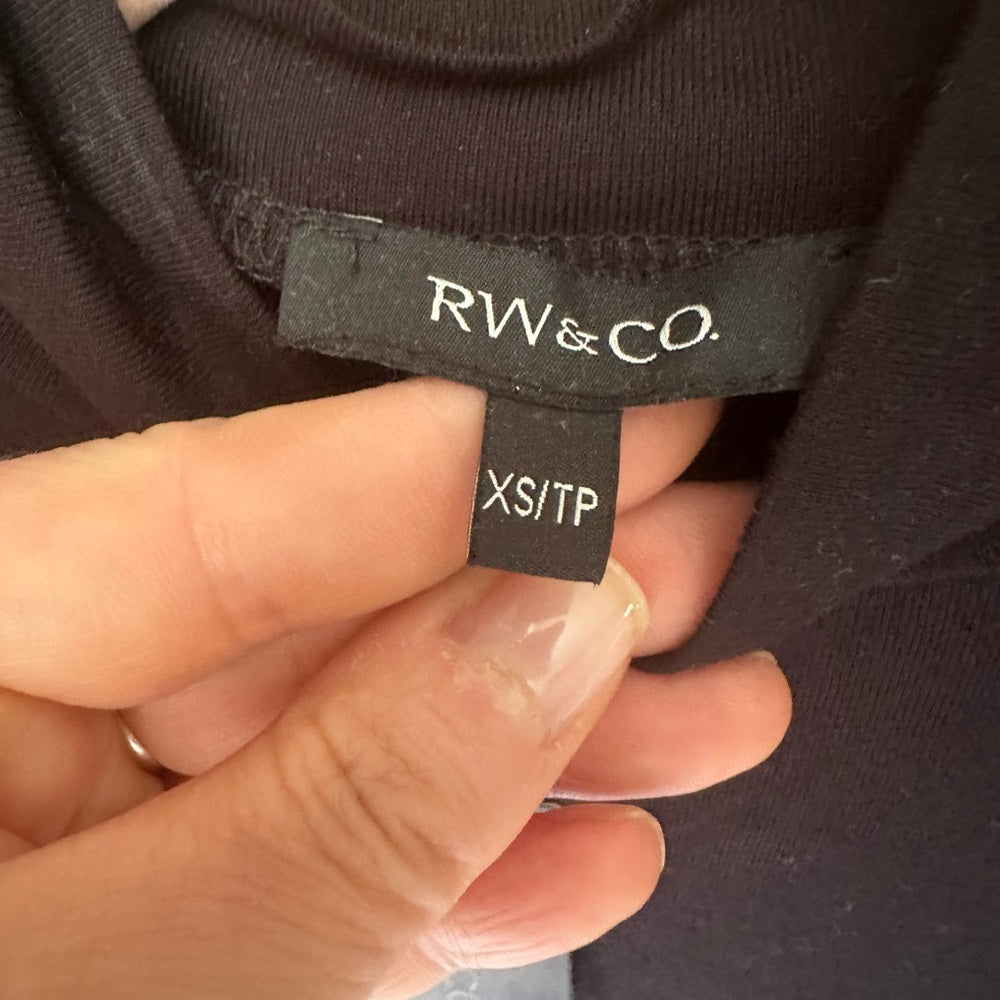 RW&CO. Black Sleeveless Bodysuit Size XS