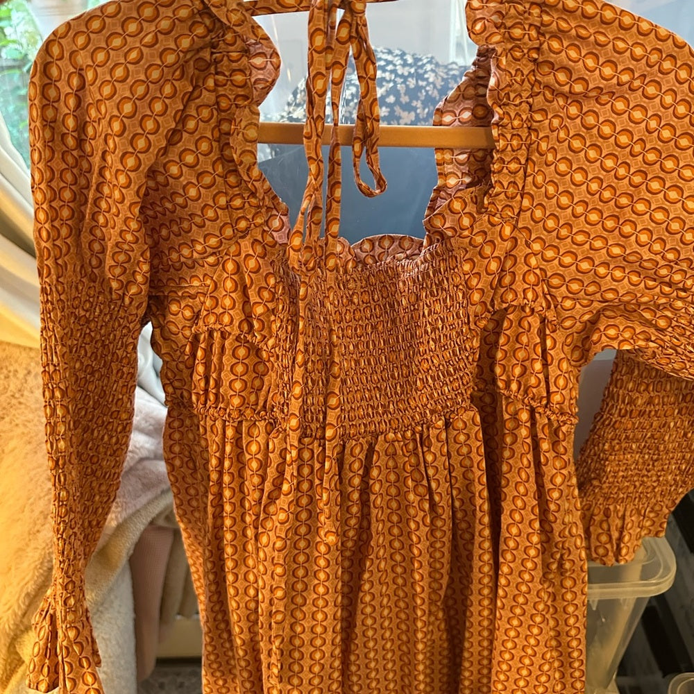 Free People Pink Textured Dress