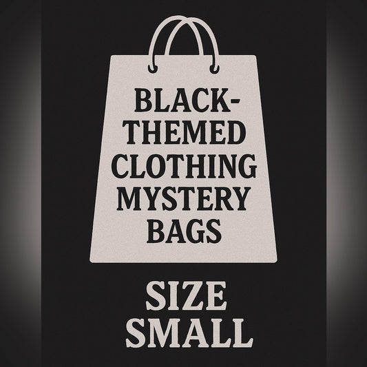 7 Items - Black-Themed Small Clothing Mystery Bag