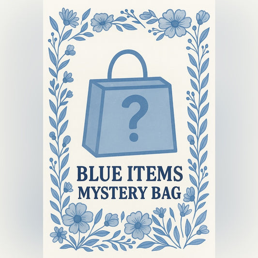Size Med Light Blue Mystery Bag $174 value - 9 items
